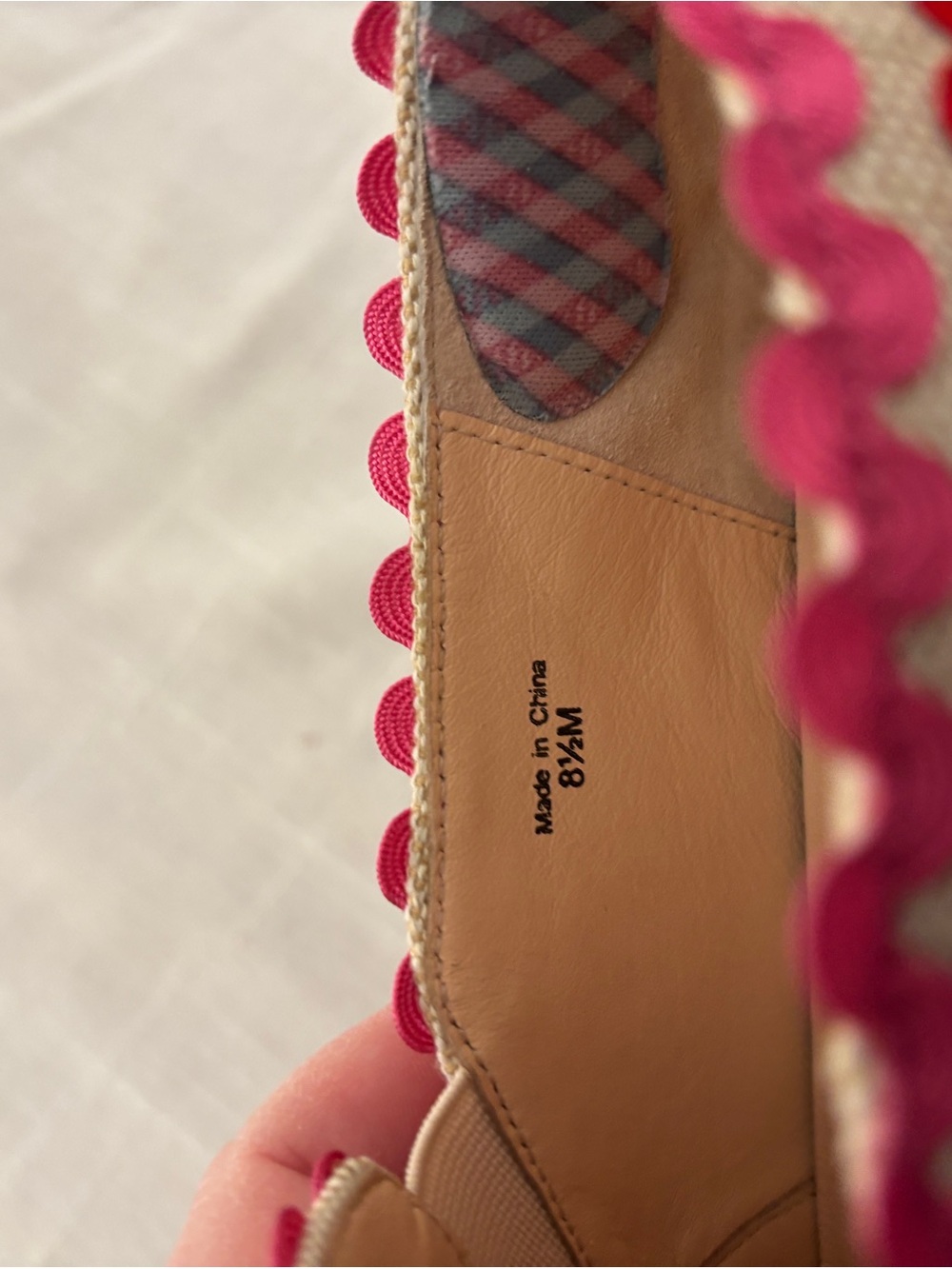 Super Fun Kate Spade Picnic Rosa Plum Slip On Sneakers ~ Women’s 8.5 - Picture 6 of 10